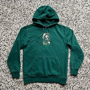 Vans One Piece Collection Hoodie Dark Green Pullover Zoro Eichiro Oda Mens Small